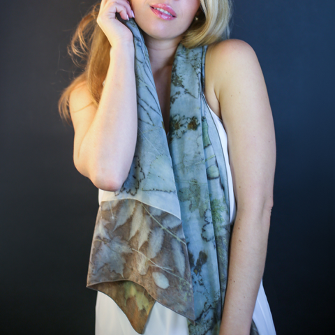 Foulard écoimprimé de France de Roy
