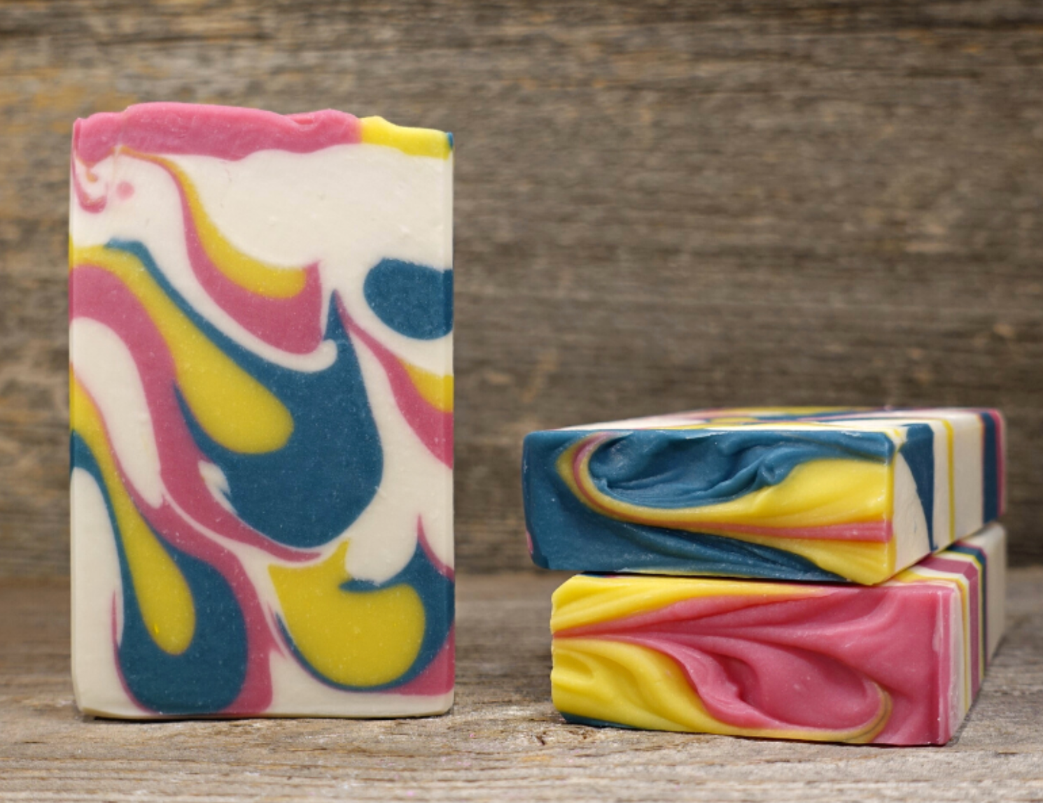 Savons bain-douche colorés d’Isabelle Duchesne